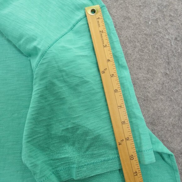 Tommy Bahama Shirt Mens Large Green Crew Neck Short Sleeve Logo Pocket - Picture 12 of 14